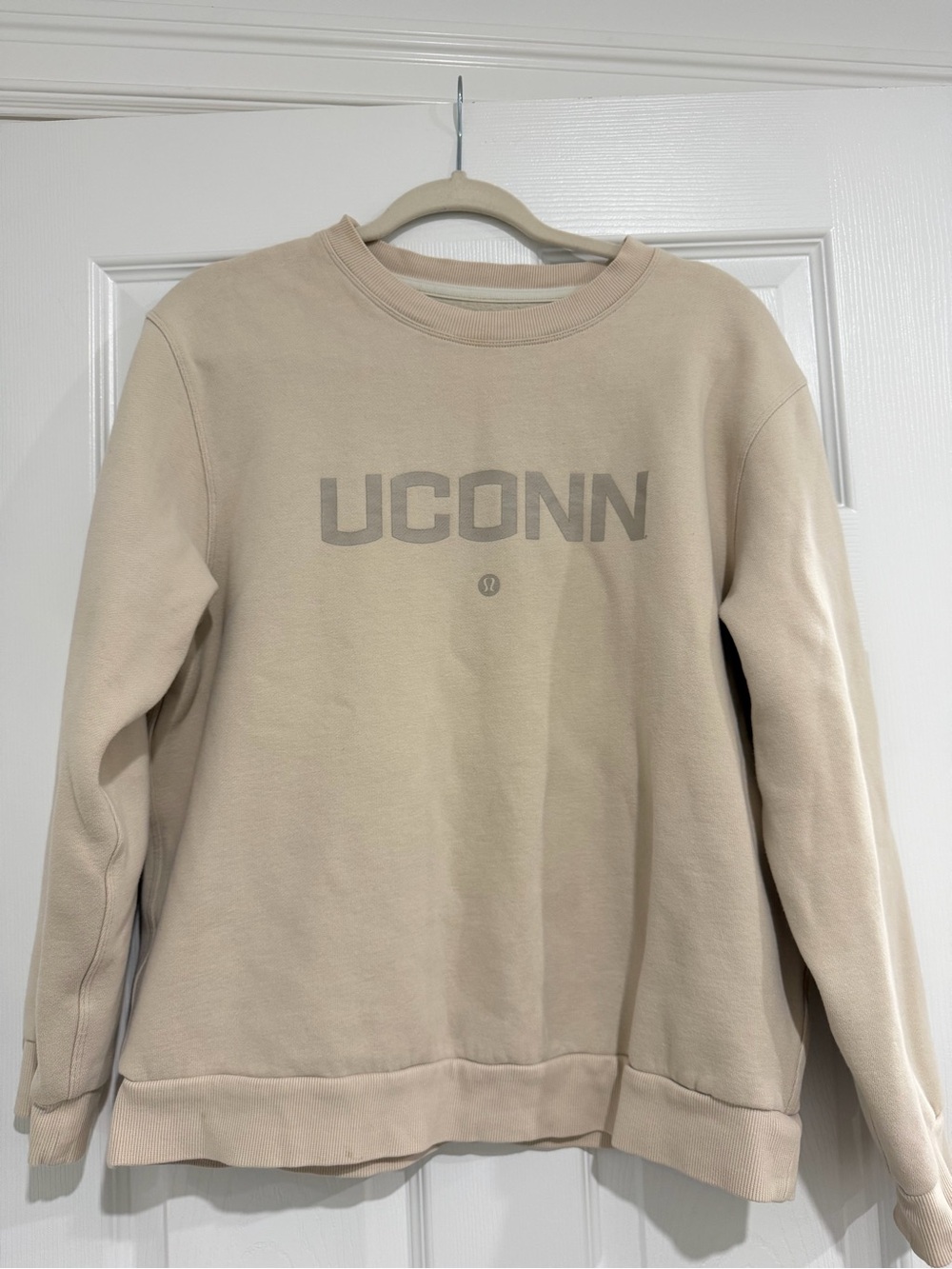 lululemon athletica Beige UCONN Crewneck Sweatshirt